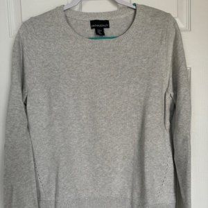 Cynthia Rowley Gray Long Sleeve Pullover Sweater